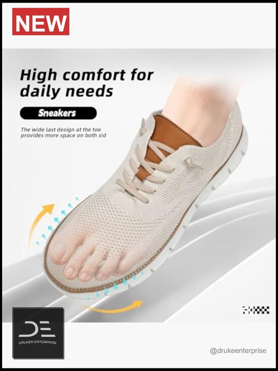 Mesh Breathable Lightweight Walking Oxfords Lace-Up Business Work Shoes main image 5